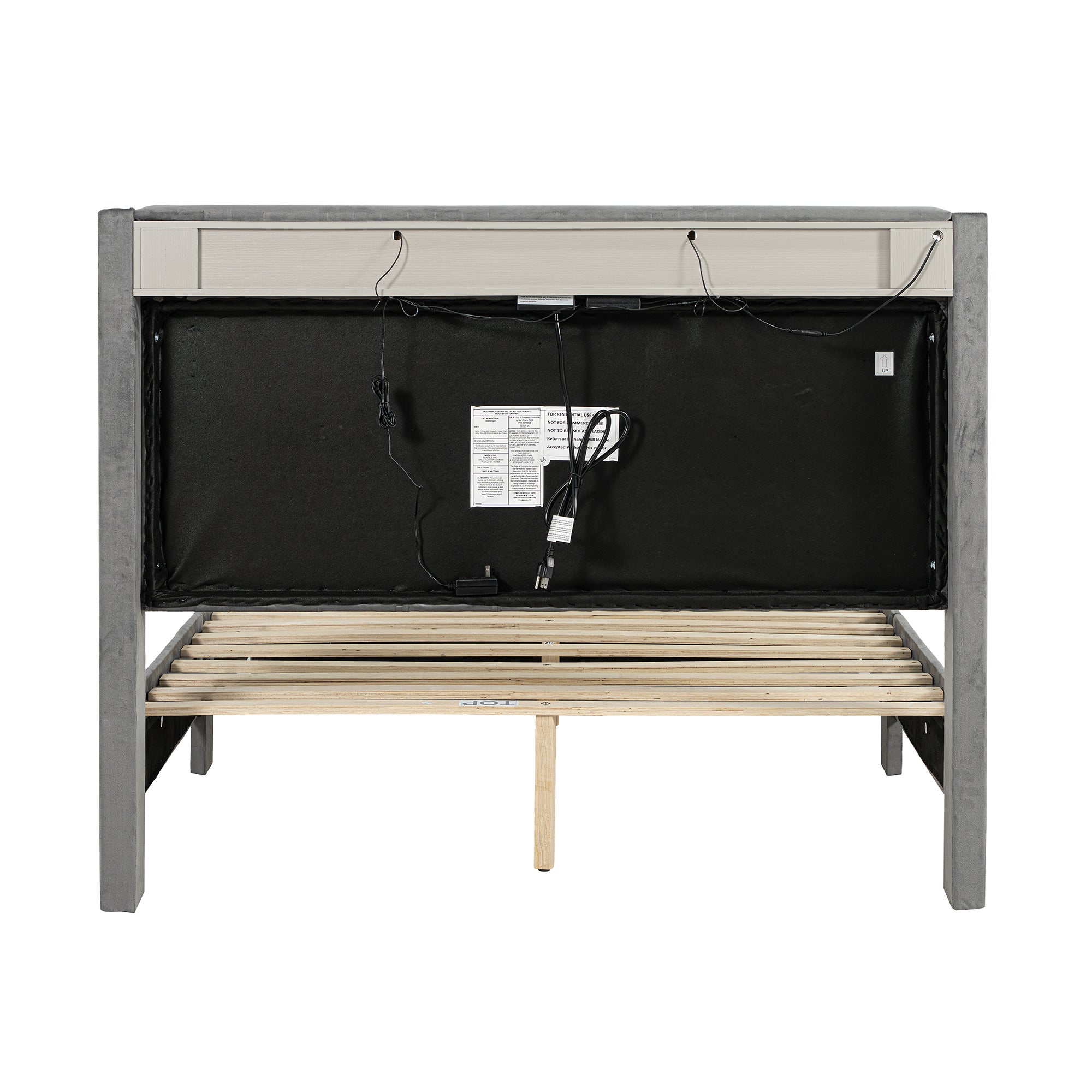 3-Piece Farese Full & Queen Storage Platform Bedroom Set with LED Light