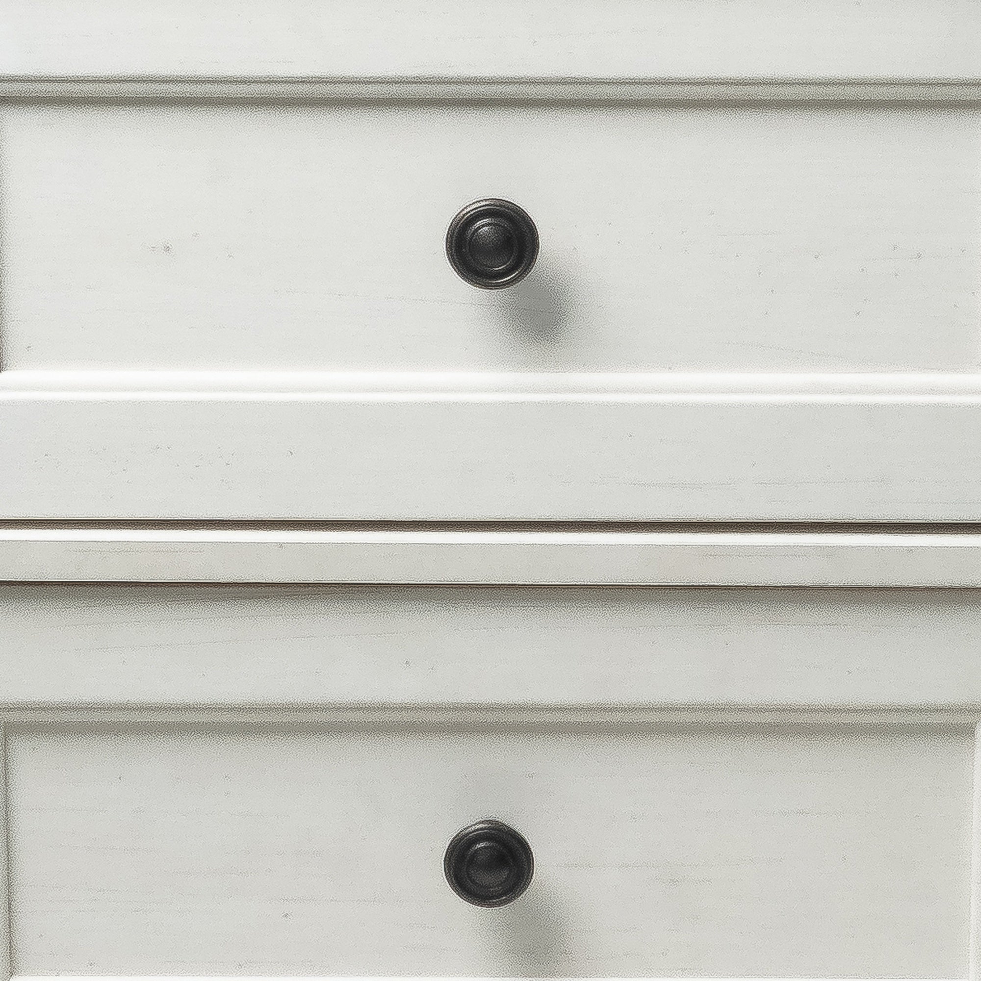 24 Inch Transitional 3-Drawer Nightstand with Solid Wood Legs