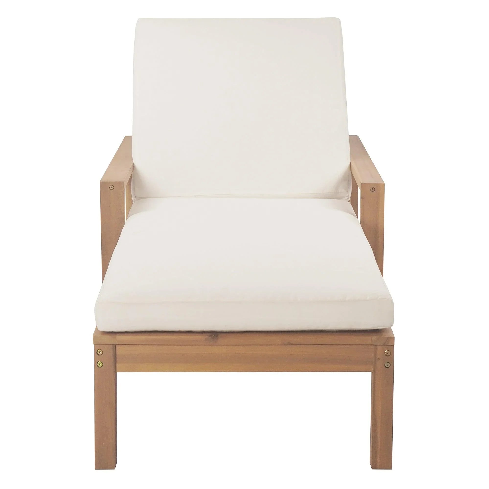 Outdoor Lounge Chairs, 5-Position Chaise Lounge Outdoor, Patio Chaise Lounge with Cushion & Adjustable Backrest, Pool Lounge Chairs for Backyard, Deck, and Lawn