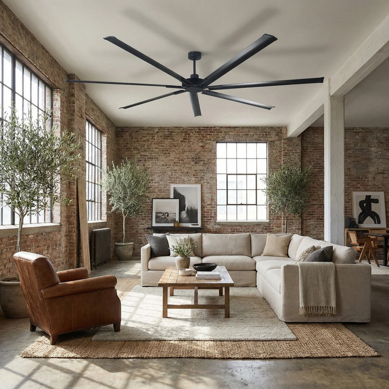 Silent Storm Extra Large Ceiling Fan with Remote Control