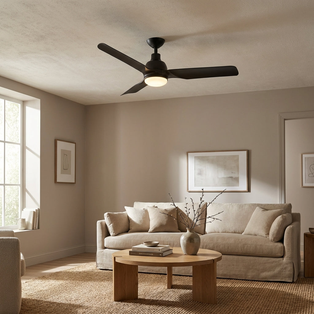 52" Cason Induatrial Downrod Mount Reversible Ceiling Fan with LED Lighting and Remote Control