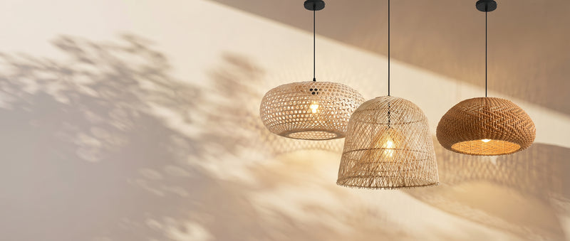 Woven Rattan Pendant Lighting