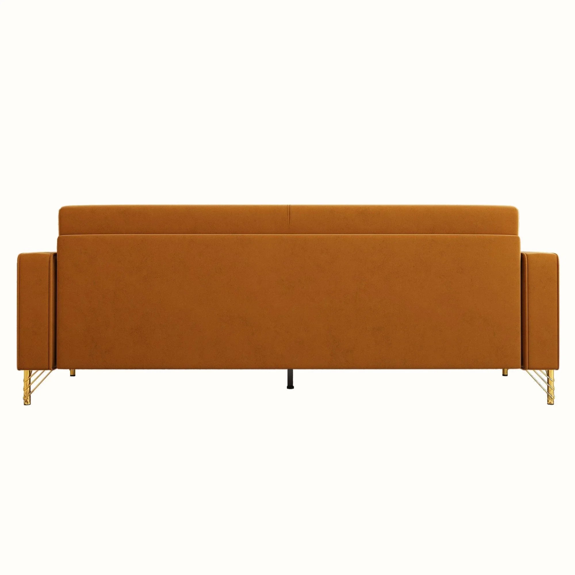 Modern Loveseat Sofa with Pillows - ParrotUncle