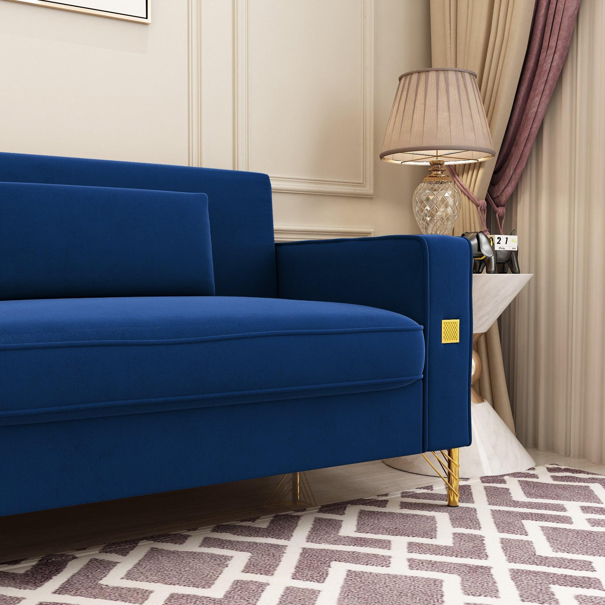 Modern Loveseat Sofa with Pillows - ParrotUncle