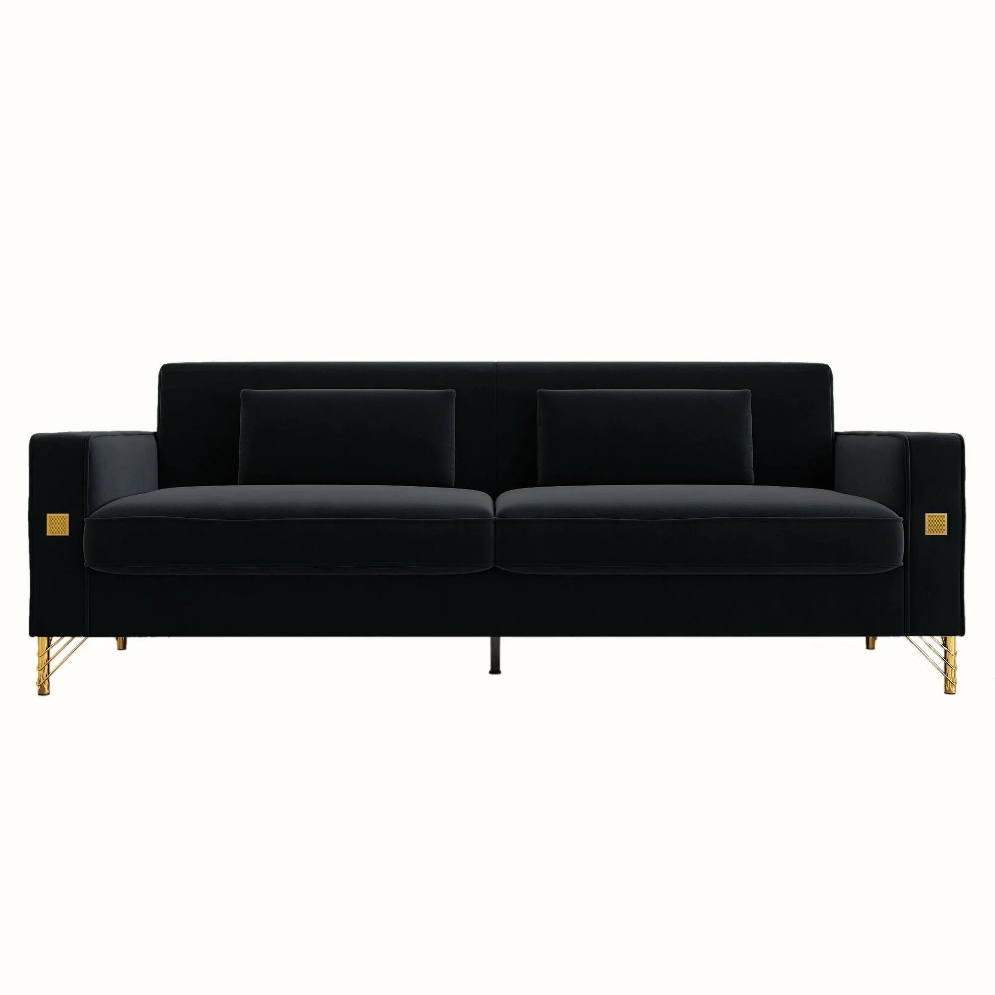 Modern Loveseat Sofa with Pillows - ParrotUncle