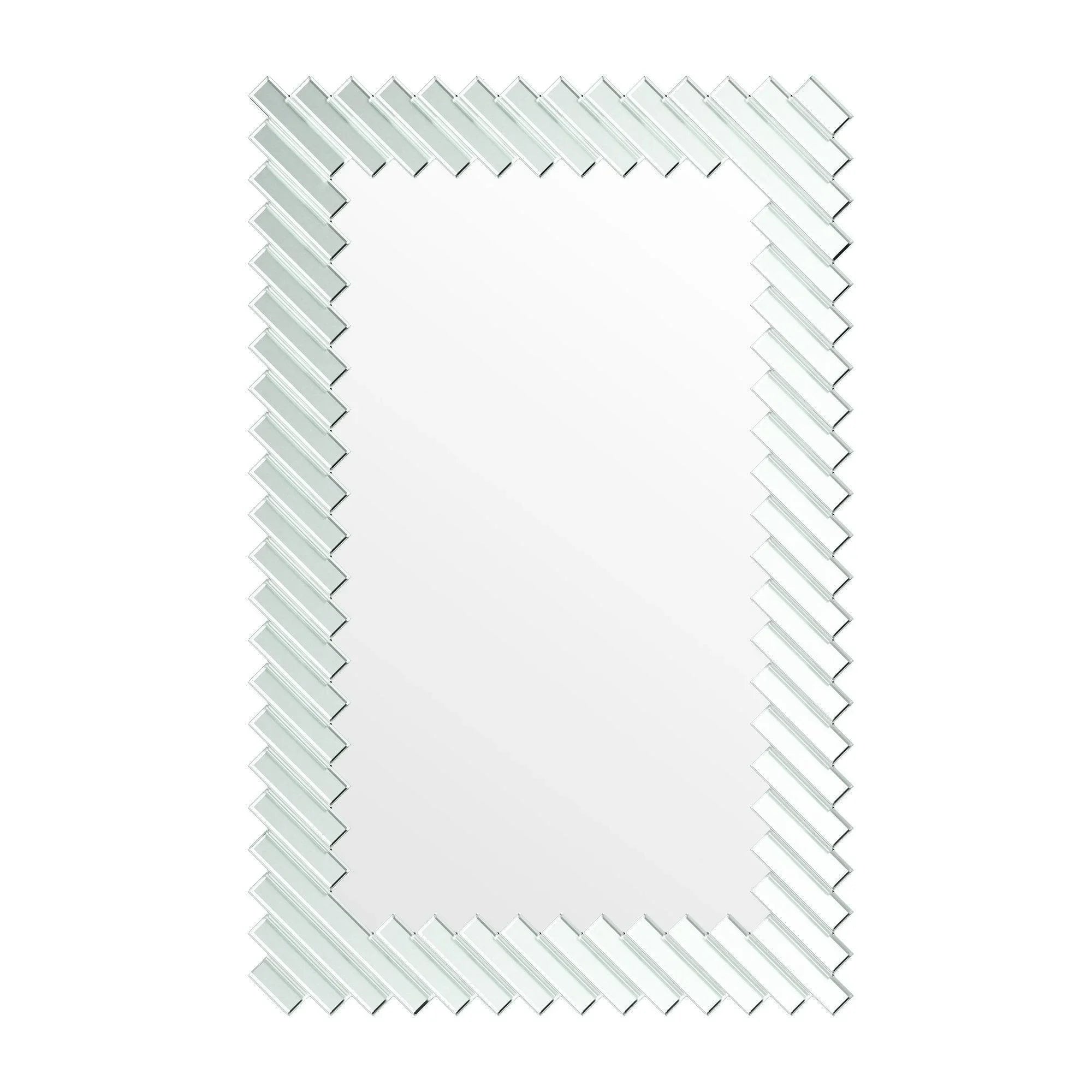 Modern Rectangle Framed Decorative Mirror - ParrotUncle