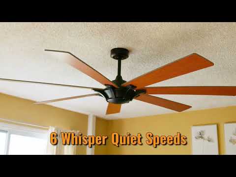72 Modern Rustic Ceiling Fan 7-Blades