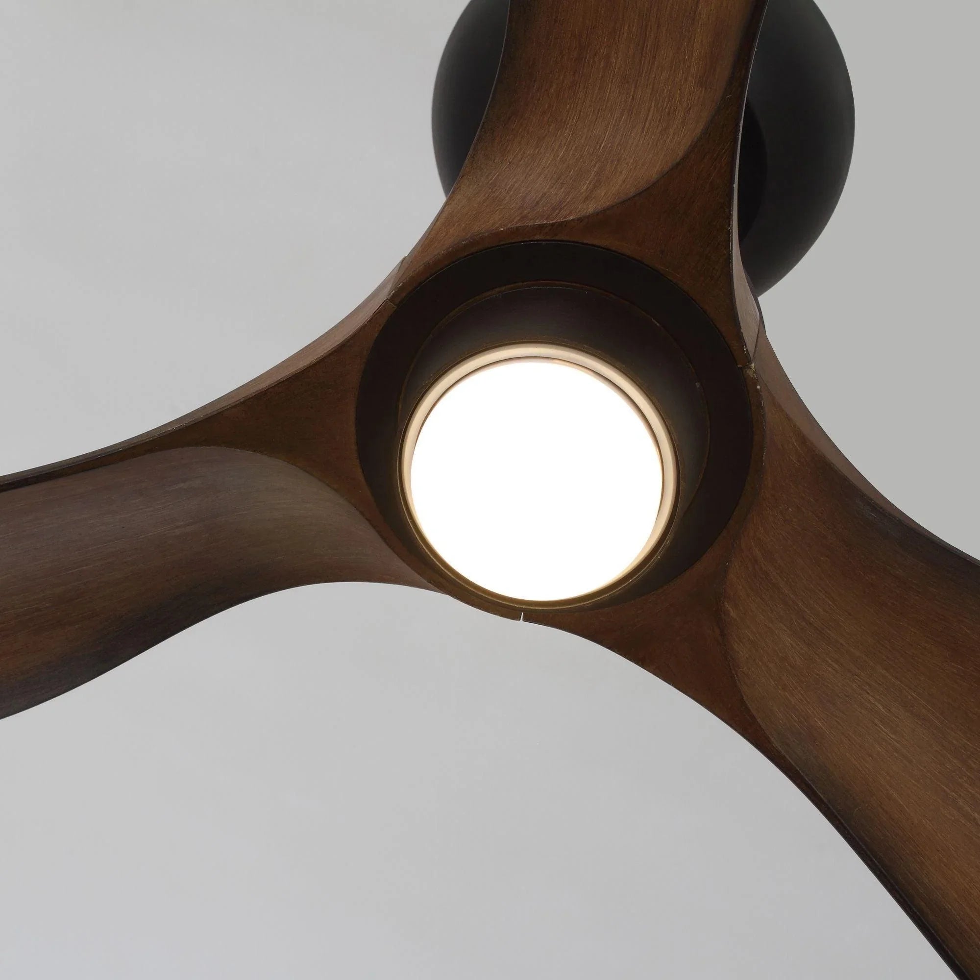 28" Kwang Rustic DC Motor Downrod Mount Reversible Ceiling Fan with LED Lighting and Remote Control - ParrotUncle