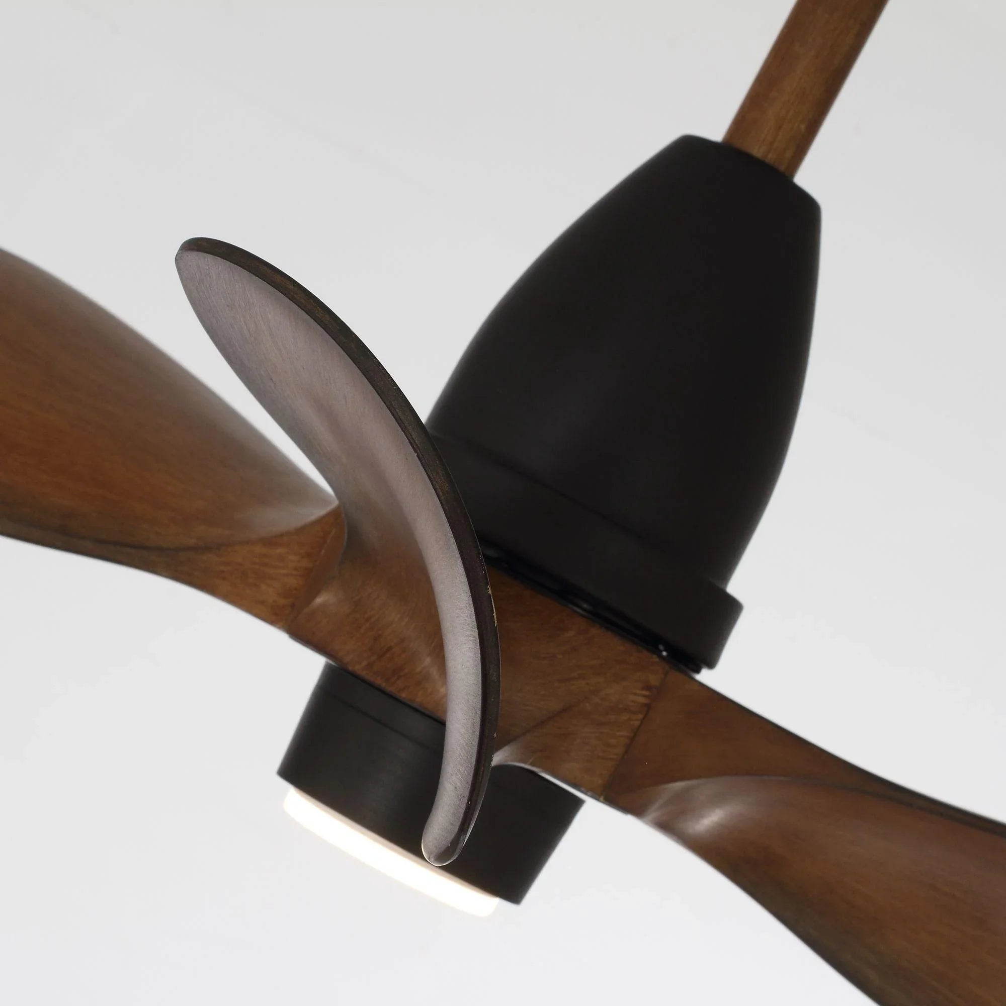 28" Kwang Rustic DC Motor Downrod Mount Reversible Ceiling Fan with LED Lighting and Remote Control - ParrotUncle