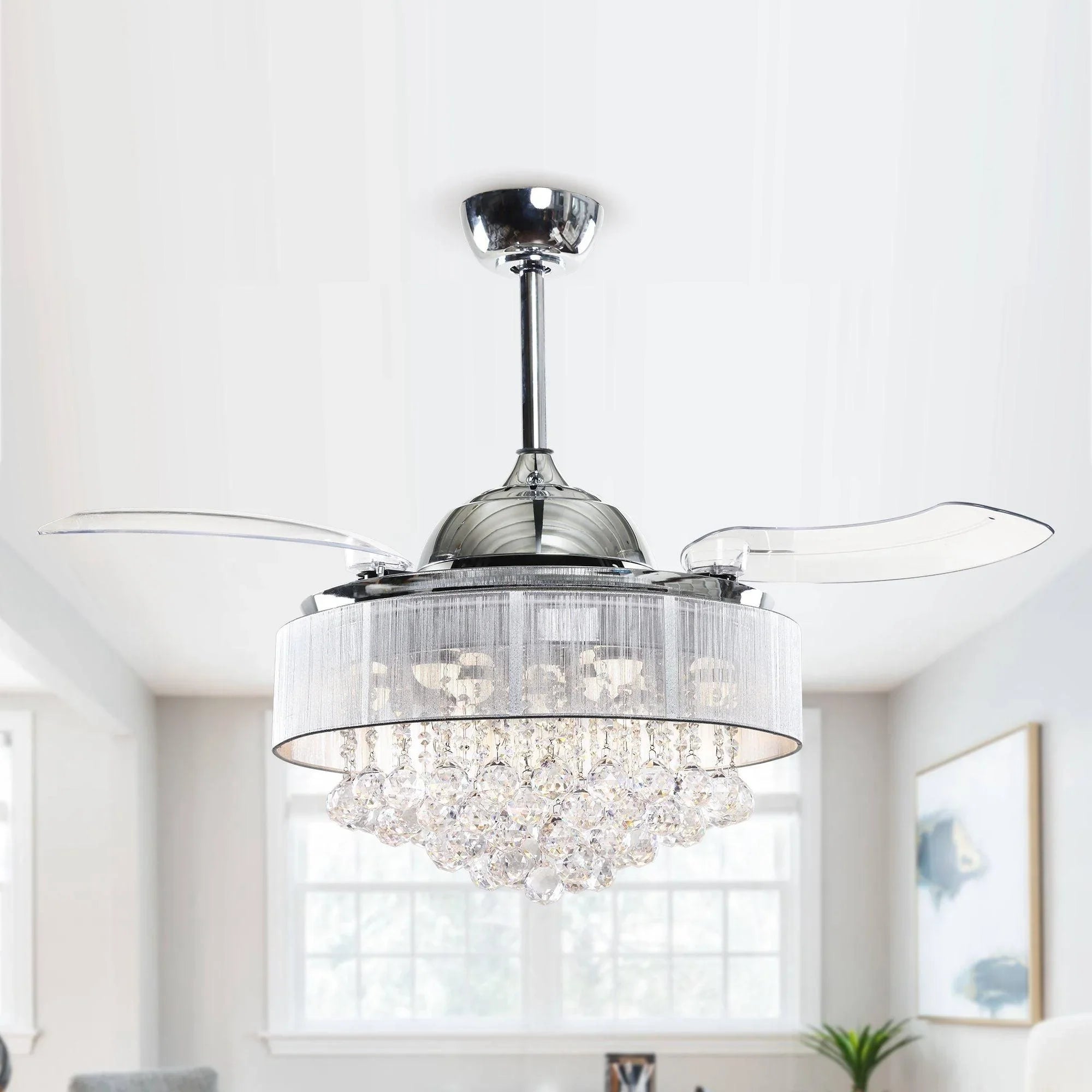 42" Broxburne Smart Fan with LED Light - ParrotUncle