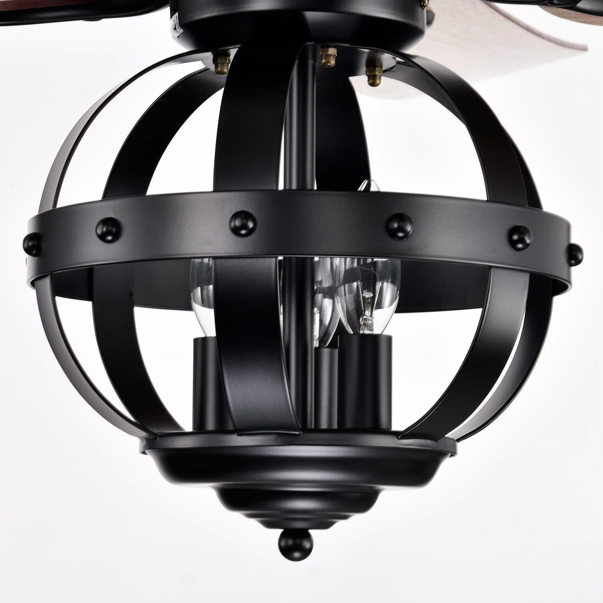 52" Wilburton Industrial Downrod Mount Reversible Ceiling Fan with Lighting and Remote Control - ParrotUncle