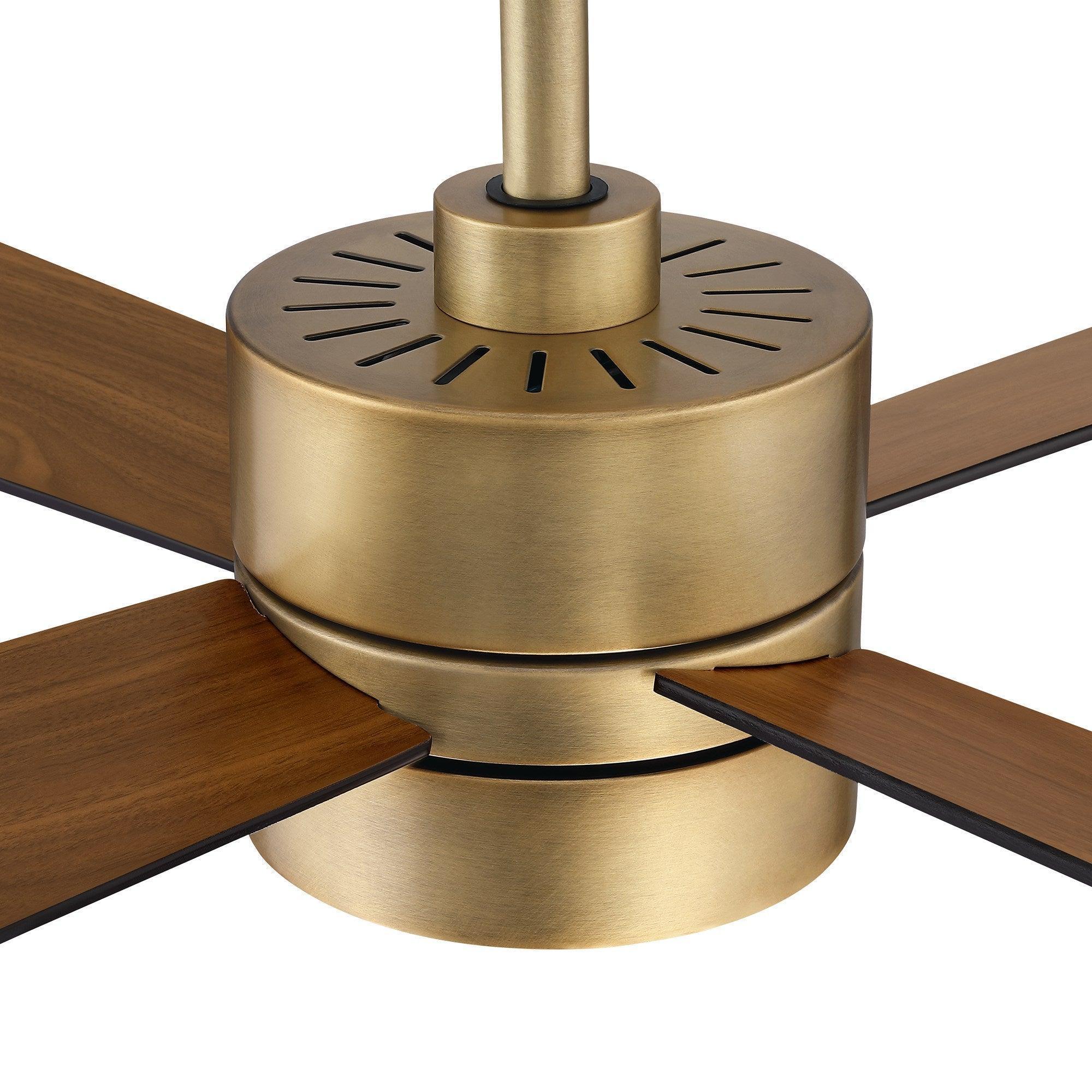 Parrot Uncle 52" Bucholz Industrial Downrod Mount Reversible Ceiling Fans with Integrated Lights and Remote Control - ParrotUncle