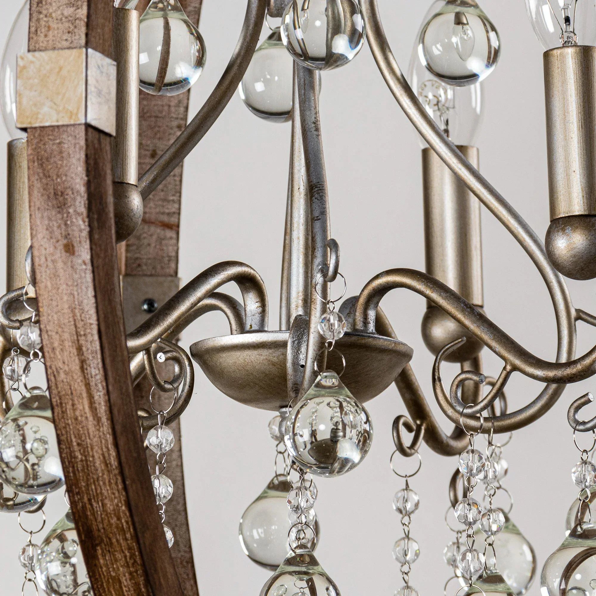 Retha Brown 4-Light Caged Chandelier - ParrotUncle